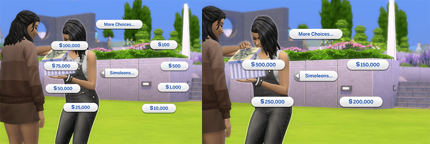 Gift Simoleons - The Sims 4 Mods - CurseForge