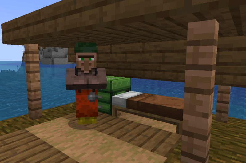 Fishermerchant on his raft.