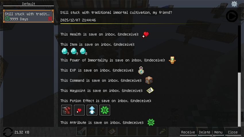 The attachments of the email
