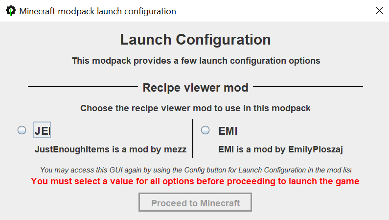 Launch Settings