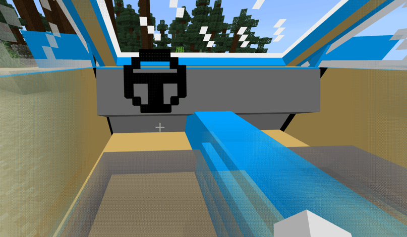 Real vehicle — Minecraft Bedrock addon, screenshot 1
