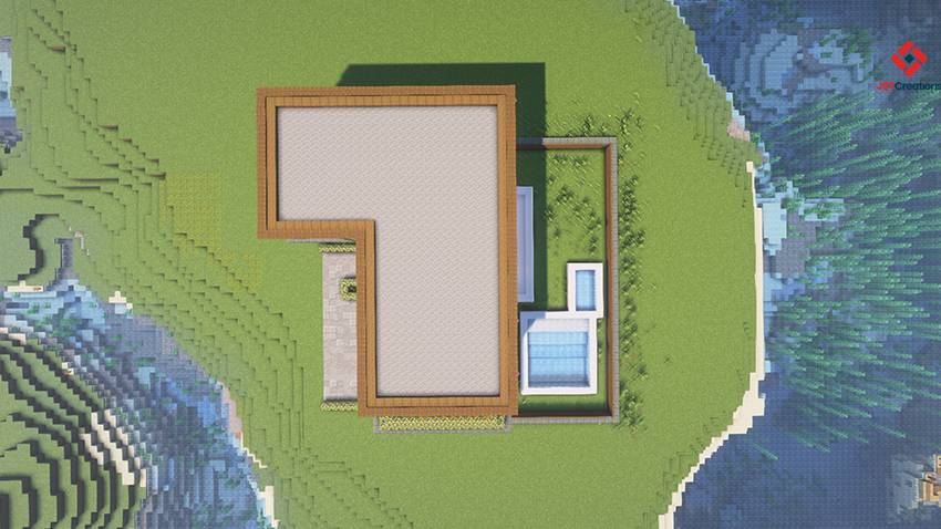 Survival Modern House #129 (Achievements On) — Minecraft Bedrock map, screenshot 5