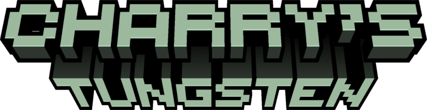 Charry's Tungsten logo text.