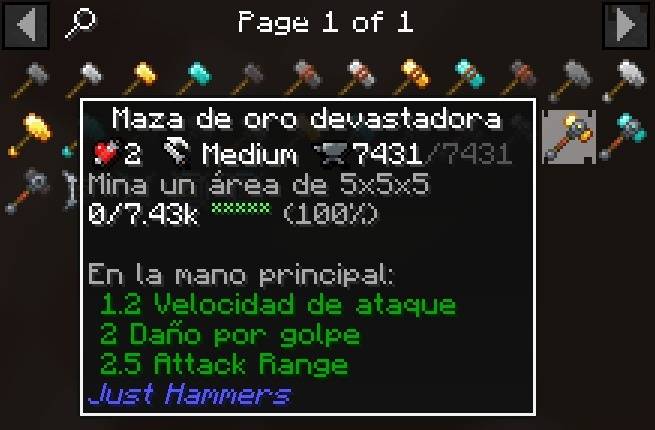 JustHammers spanish example