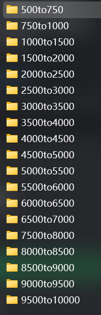 All the folders