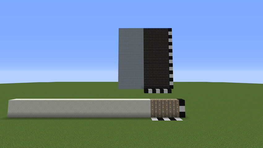 Demonstration of non-standard textures in the game - on blocks