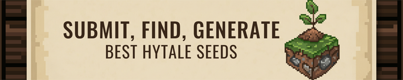 Find, Share, Generate Hytale Seed Worlds