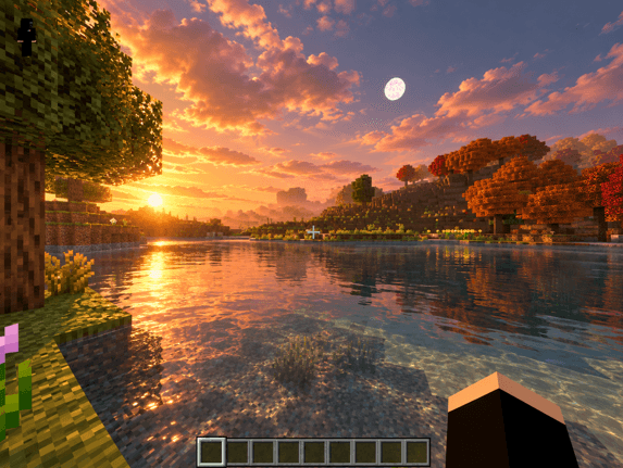 Aurora Shaders — Minecraft Bedrock texture pack, screenshot 2