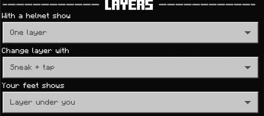 Layer settings