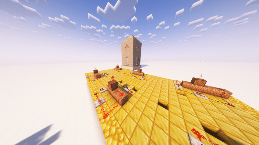 Overall view of the structure