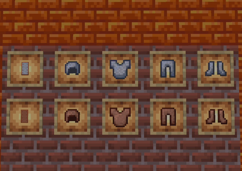 Clay and Terracotta shields and armor