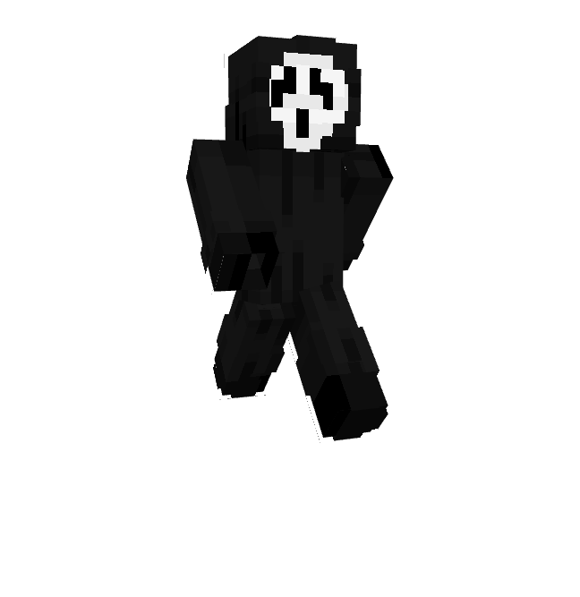 Scoopy scary skeleton — Minecraft Bedrock skin, screenshot 2
