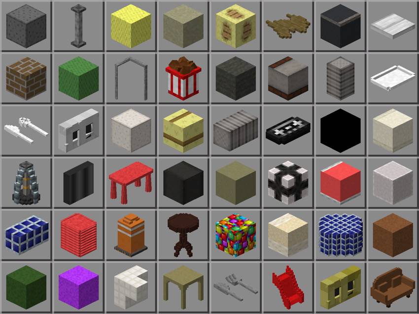 Decorations and blocks