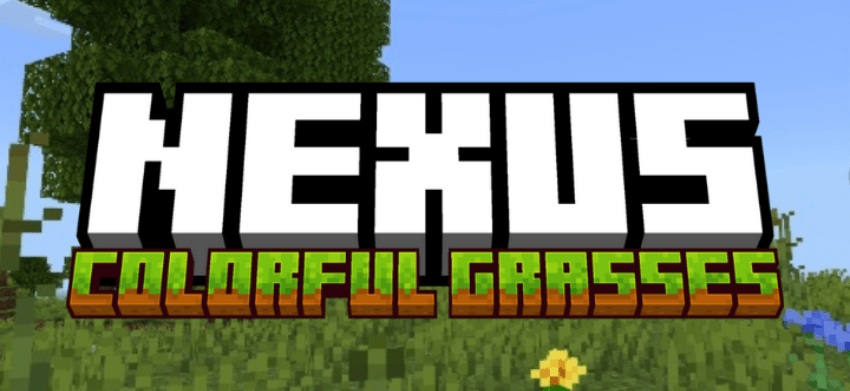 Nexus Colorful Grasses - Minecraft Bedrock Texture Packs - CurseForge