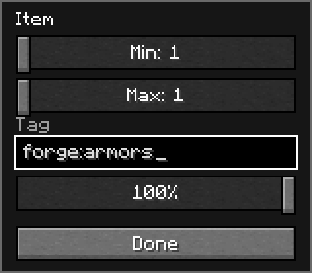 Tag Slip interface