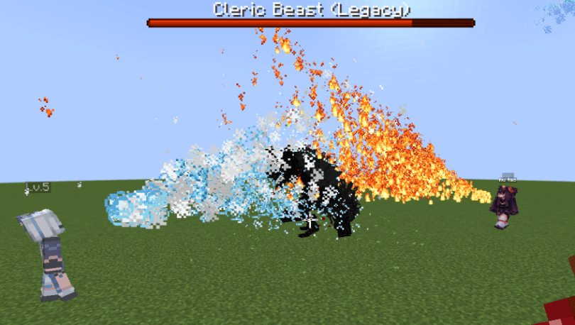 Simple Enemy using Iron's Spells magic against monsters.