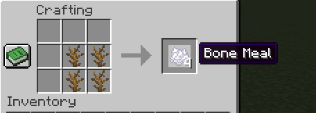 The crafting recipe