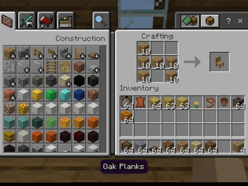 Chair recipe
