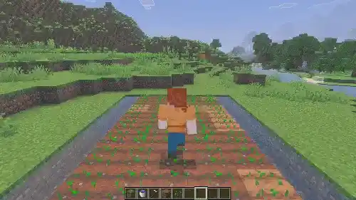 Sneak to Grow 38 — Minecraft Bedrock addon, screenshot 2