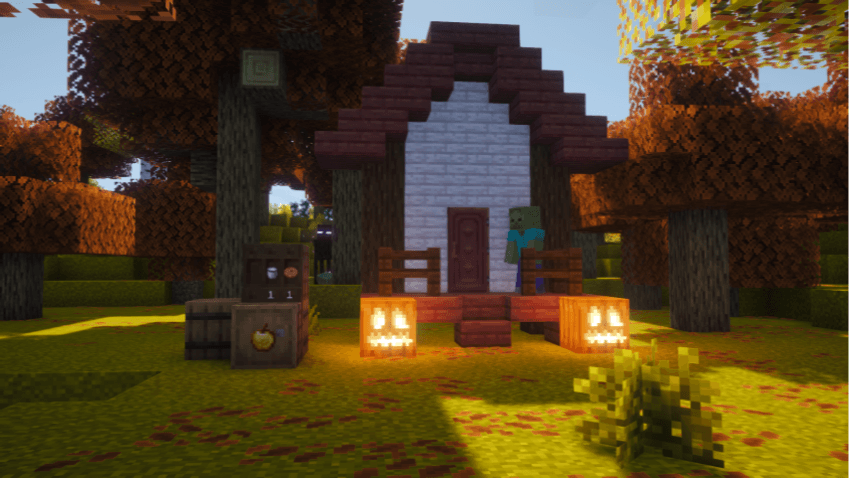 Gameon's Halloween Tweaks BEDROCK — Minecraft Bedrock texture pack, screenshot 1