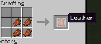 The crafting recipe