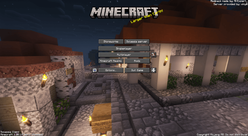 Main menu