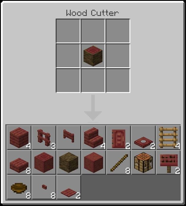 Wood Cutter (v1.8) - Minecraft Bedrock Addons - CurseForge