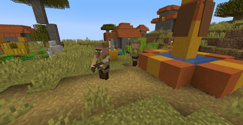 Soldier Generating Naturally in Village