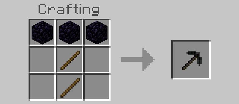 Obsidian pickaxe