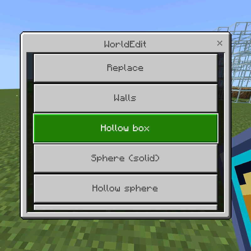 World Edit Touch — Minecraft Bedrock addon, screenshot 3