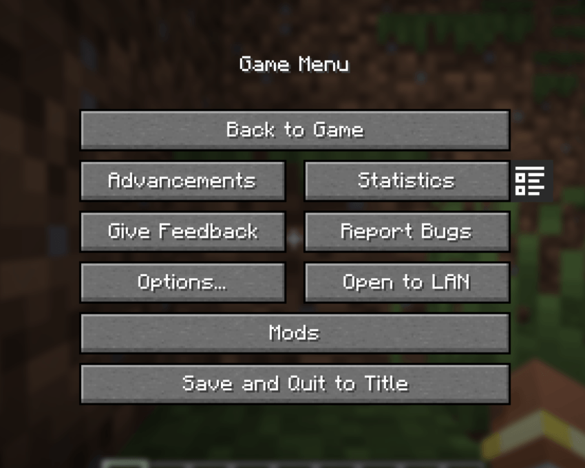 Pause Menu