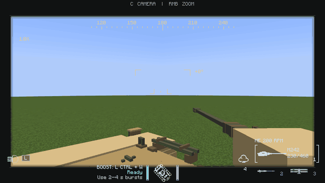 Gunner optics, aiming and zoom — actual gameplay