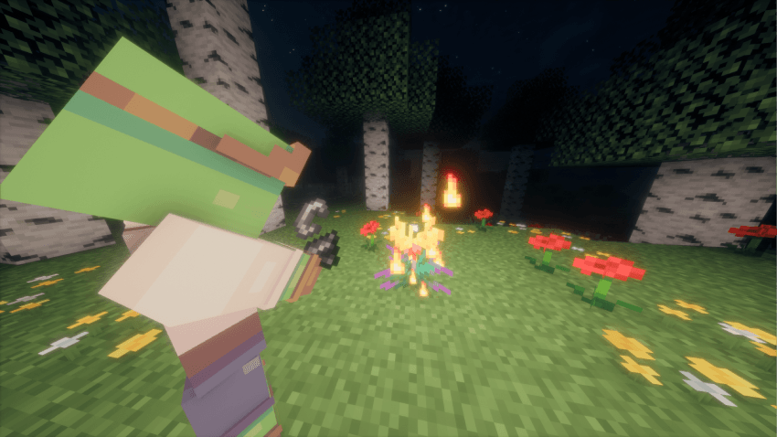 Opened Torchflower Showcase