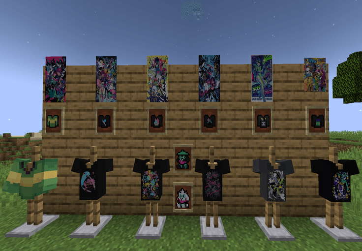 Deltarune t-shirts, plushies, and posters