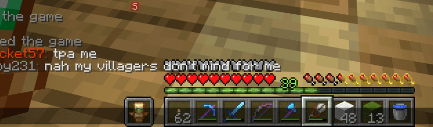 Also fixes it getting in the way of chat messages!