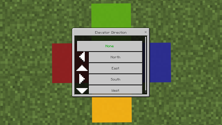 Elevator UI when facing east