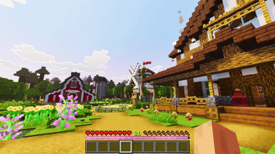 Reefy's Animated Xp Bars+ — Minecraft Bedrock texture pack, screenshot 4