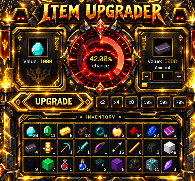 Gambling Upgrader — Minecraft Bedrock addon, screenshot 2