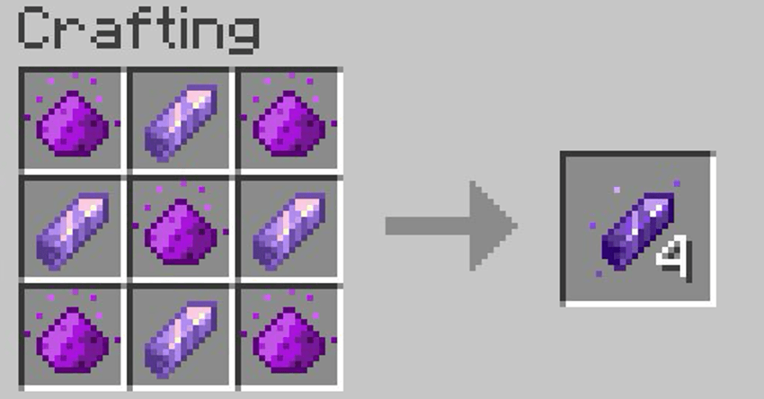 The recipe for levitation amethysts