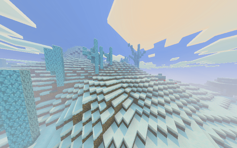 Windswept glaciers