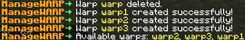 In chat messages of the plugin