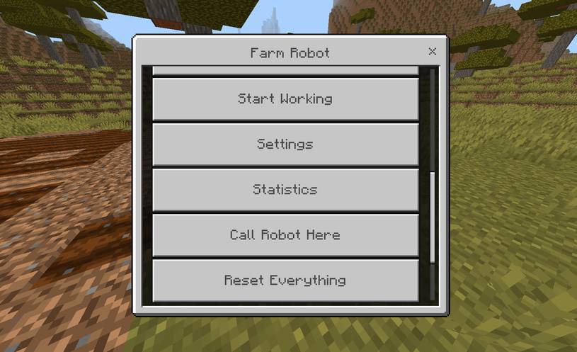 Farm Worker Robot — the robot that farms for you — Minecraft Bedrock addon, screenshot 11