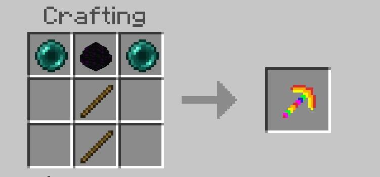 Rainbow pickaxe