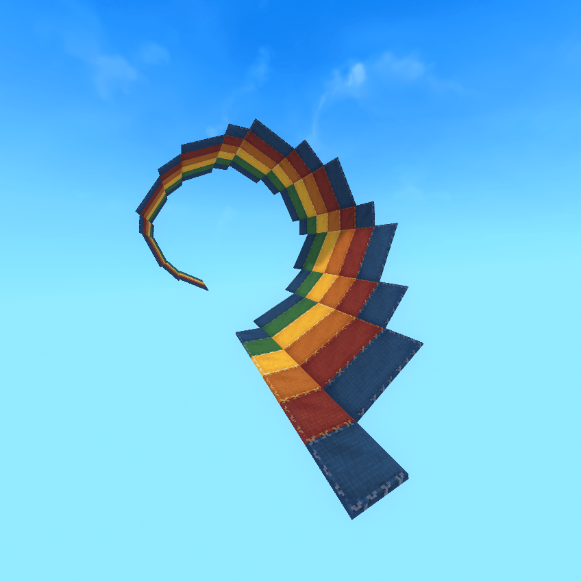 Spirals Combined into a Rainbow