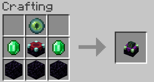 the crafting recipe