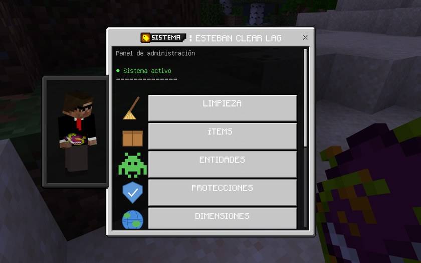 Clear Lag Pro — Minecraft Bedrock addon, screenshot 1