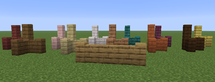 Wooden walls displayed