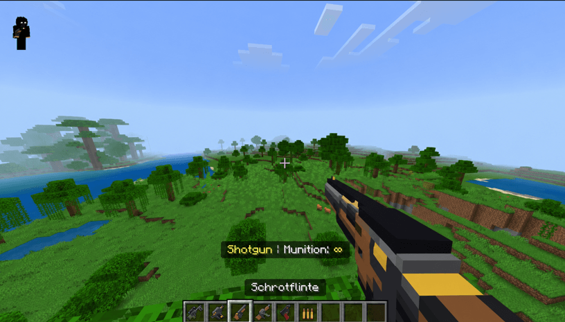 Arsenal guns HD — Minecraft Bedrock addon, screenshot 3