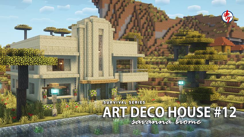 Survival Art Deco House #12 (Achievements On) Minecraft Map
