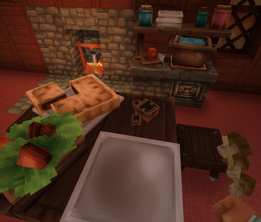 Shot of Mushroom-based foods in a tavern